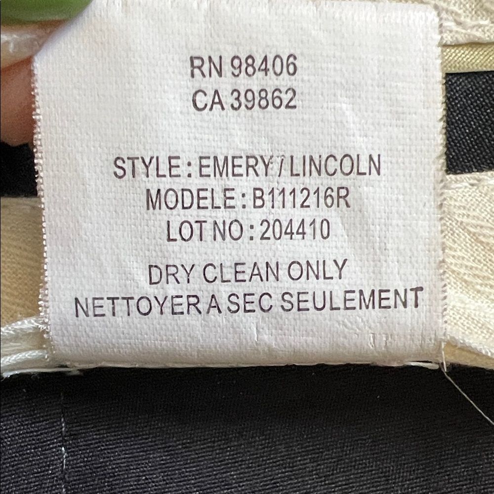 Like New! THEORY Wool Blend Straight Leg Full Length Trouser in Navy in Size 0 - Picture 11 of 11